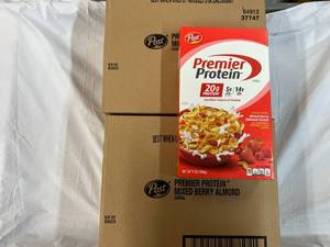 2x 8-9oz Boxes Post Premier Protein Cereal