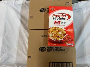 2x 8-9oz Boxes Post Premier Protein Cereal