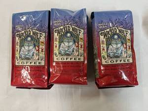 3x 10oz Bags Wicked Wolf Coffee-Whole Bean