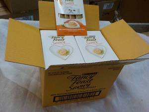 30 Ct Purina Fancy Feast Savory Cat Treats Salmon & Tuna In a Demi Glaze-82023