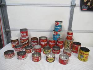 lot 49 image: Lot of vintage coffee tins