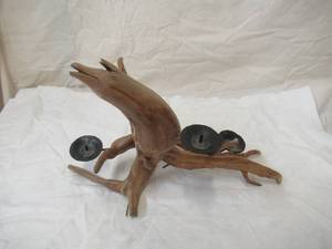 lot 70 image: Driftwood Candle Holder