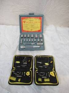 lot 98 image: Lot of 3 Socket Sets in various cases