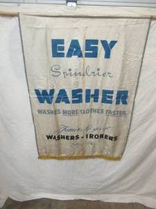 lot 132 image: Vintage Advertising Banner  Window Display