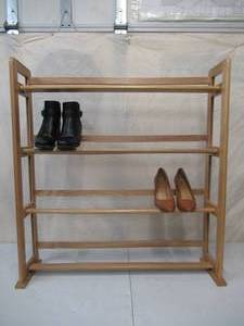 lot 135 image: Wood Shoe Rack