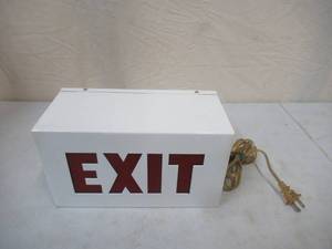 lot 171 image: Electric EXIT Sign