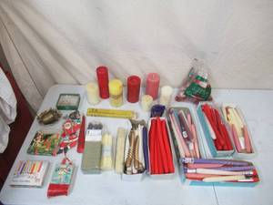 lot 180 image: Lot of various Candles and Candle Wax