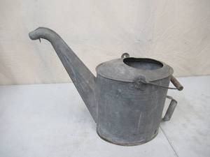 lot 8 image: Vintage Galvanized Gas Station Radiator Water Filling Can