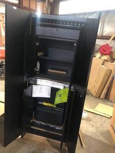 Husky 4-Piece Regular Duty Welded Steel Garage Storage System in Black Customer Returns See Pictures