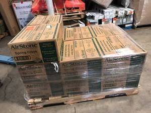 Pallets with 14 cases of AIRSTONE Spring Creek Gray Cement Standard Primary Wall Tiles