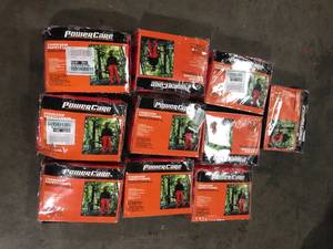Lot of PowerCare Chain Saw Safety Chaps Red 1001-495-611 One Size Fits  New See Pics