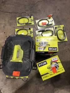 Lot of Assorted Ryobi Tool and more Costumer returns See pics