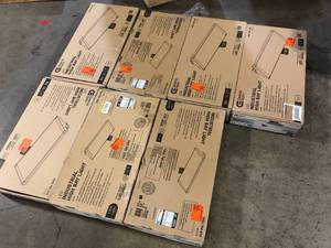 Lot of Commercial Electric 2 ft. 400-Watt Equivalent 18,000 Lumens 171-Watts Integrated LED Dimmable White High Bay Light 120-277 Volt 5000K