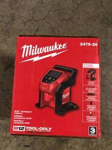 Milwaukee M12 12-Volt Lithium-Ion Cordless Electric Portable Inflator (Tool-Only) Customer Returns See Pictures