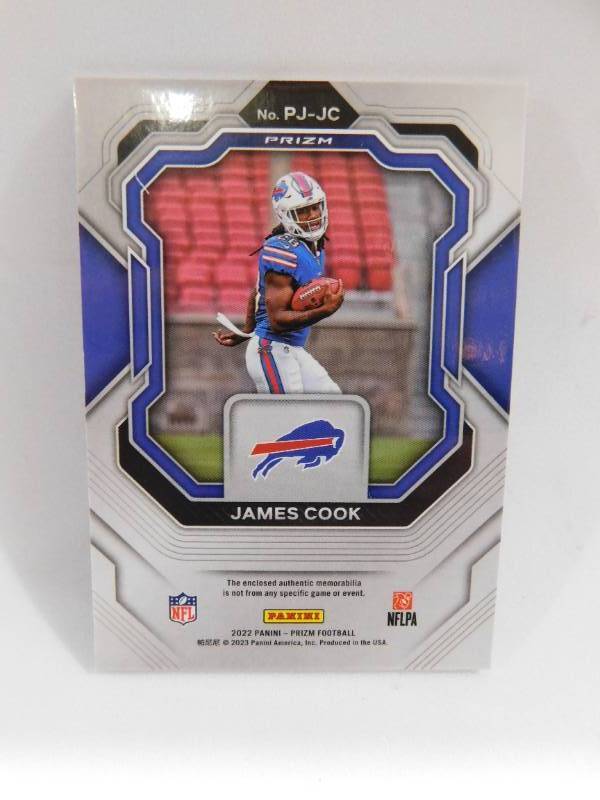 2022 Prizm Jersey Card James Cook Rookie Card