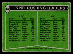 1978 Topps Walter Payton League Leaders #333
