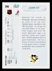 1990 Upper Deck Jaromir Jagr Rookie Card #356