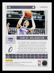 2020 Luminance Tyrese Haliburton Rookie Card #149