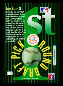 1993 Select Derek Jeter Rookie Card #360
