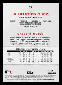 2022 Topps Gallery Julio Rodriguez Rookie Card #35