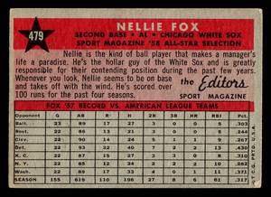 1958 Topps Nellie Fox #479
