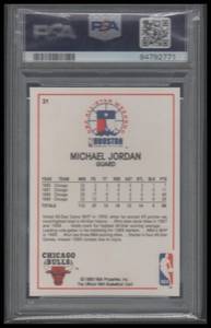 PSA 8 1989 Hoops Michael Jordan #21