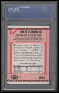 PSA 10 Gem Mint 1990 Topps Traded Rich Gannon Rookie Card #70T