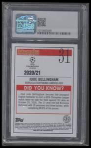 CSG 9.5 Gem Mint 2020-21 Topps Merlin Chrome Jude Bellingham #31