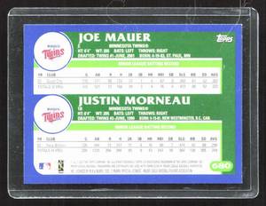 2003 Topps Joe Mauer and Justin Morneau Prospect Card #680