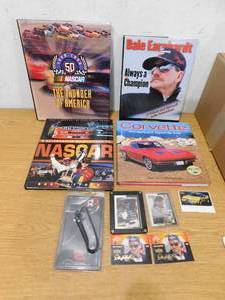 Dale Earnhardt Sr. Collectible Lot - Pocket Knife, Cards, Books and More