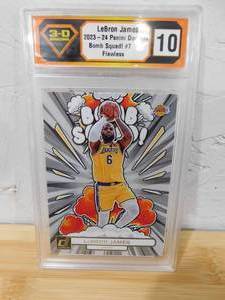 3-D Grading 10 Flawless 2023 Donruss Bomb Squad LeBron James #7