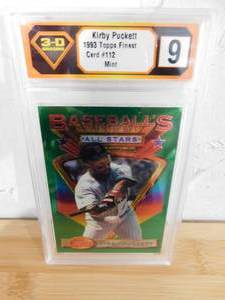 3-D Grading 9 Mint 1993 Finest Kirby Puckett #112