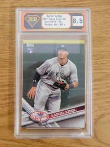 3-D Grading 8.5 NM-MT 2017 Topps aaron Judge Rookie Card #16