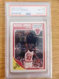 PSA 8 1989 Fleer Michael Jordan #21