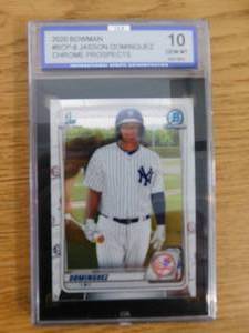 ISA 10 Gem Mint 2020 Bowman Chrome Jasson Dominguez Rookie Card #8