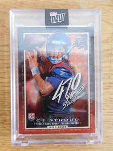 2023 Topps Now Record Breaker CJ Stroud Rookie Card #CJ1