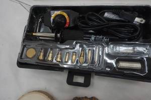 lot 9 image: Wood Burning Set with Extra Burner & Wood Chips