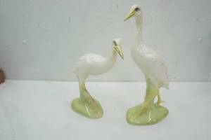 lot 36 image: 2 Herons ( Hand Made & Painted