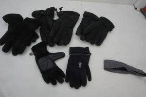 lot 55 image: Variety of Black Winter Gloves, Headband