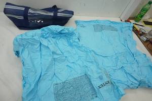 lot 56 image: 2 Intex Floating Matts & a New Blue and white Beach Bag