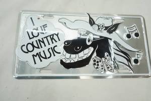 lot 88 image: License Plate I Love Country