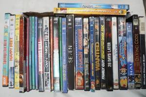 lot 106 image: Variety of DVDs , Happy Feet, Spongebob, Spiderman and more