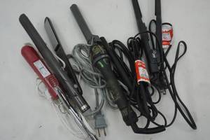 lot 168 image: 2 Flat Irons and 2 small curling Irons