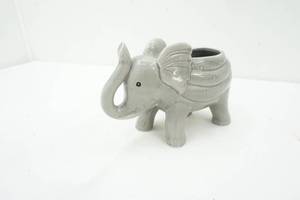 lot 230 image: Ceramic Gray Elephant