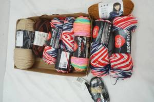 lot 244 image: Variety of New Yarn & Small Sewing Kit