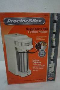 lot 297 image: New Proctor Silex Single Serving Coffee Maker