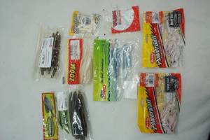 lot 302 image: Fishing Supplies Variety of Rubber worms
