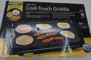 lot 308 image: New Presto Electric Cool-touch Griddle