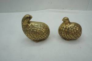 lot 409 image: 2 Brass Birds
