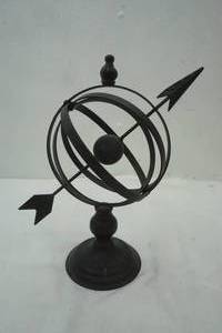 lot 417 image: Home Decor Rustic Armillary Sphere Abstract World Globe